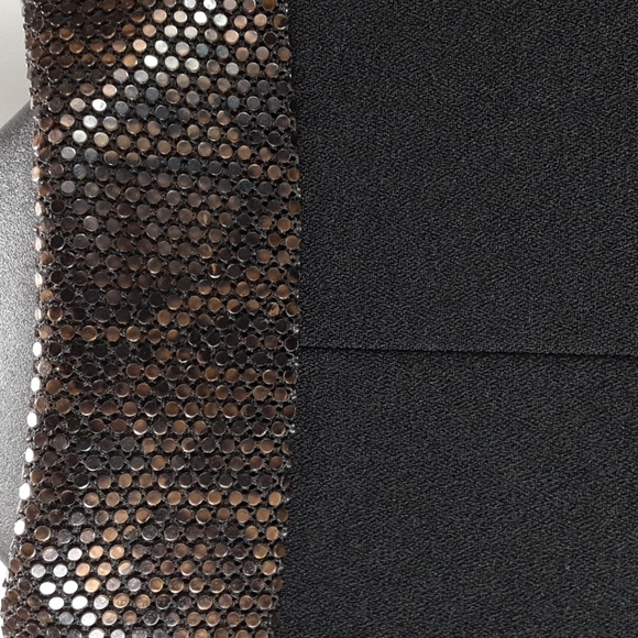 Focus 2000 size 10 blazer black/brown studded leopard print collar - Picture 8 of 9